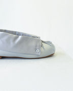 the CAMILLE ballerina flat in powder gray