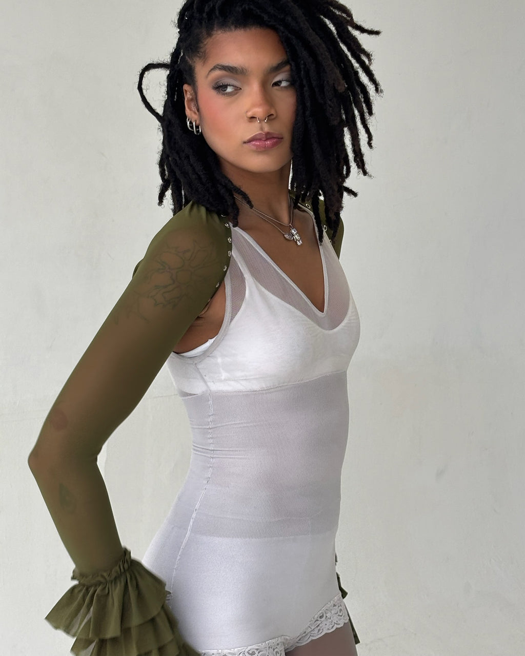 the SANTANA bolero in green