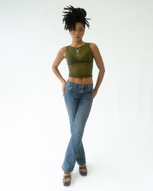 the BELLE tank top in green