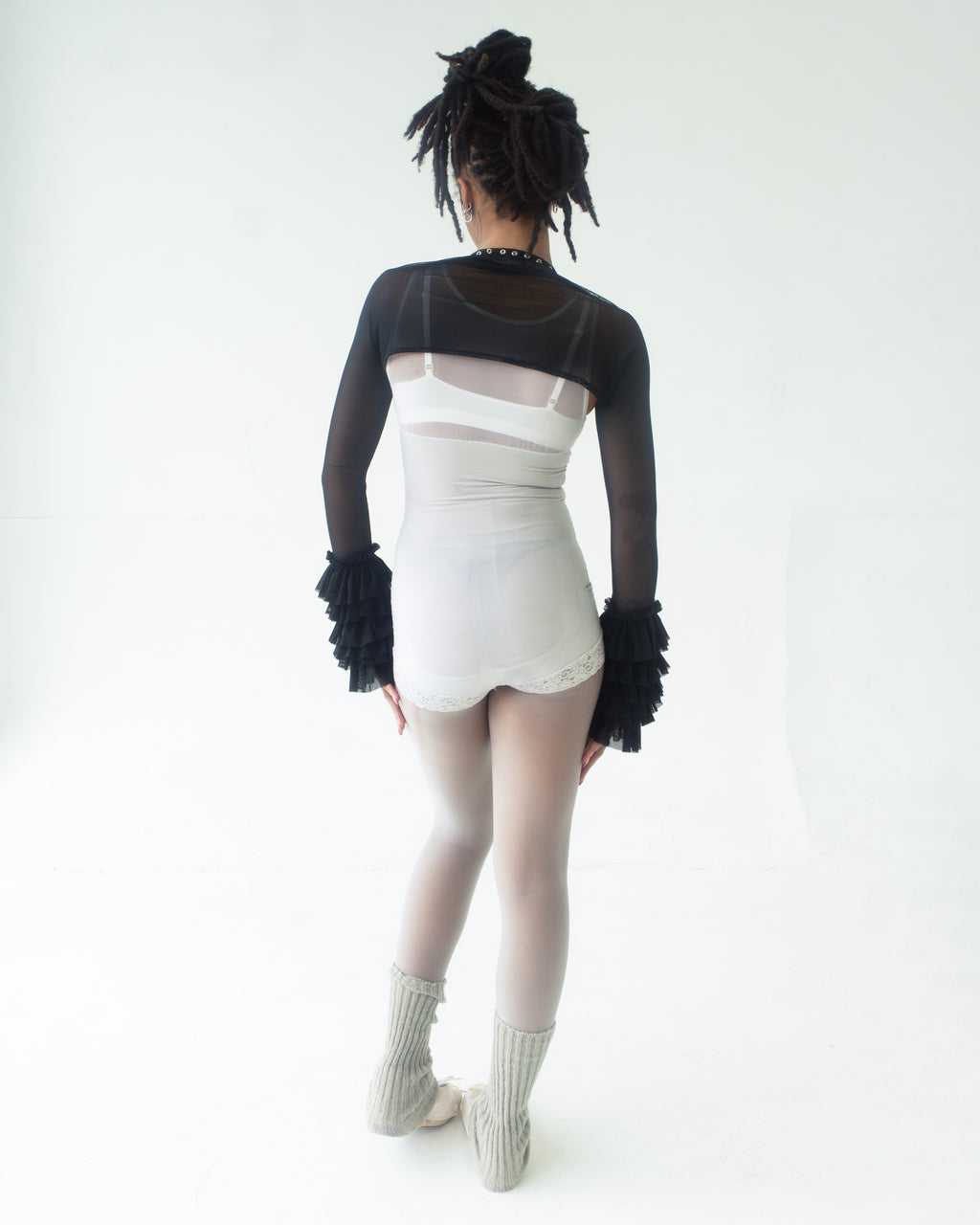 the SANTANA bolero in black