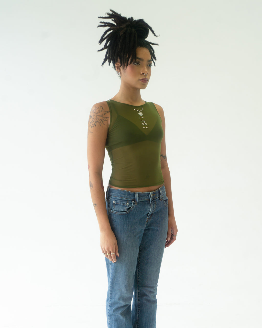 the BELLE tank top in green