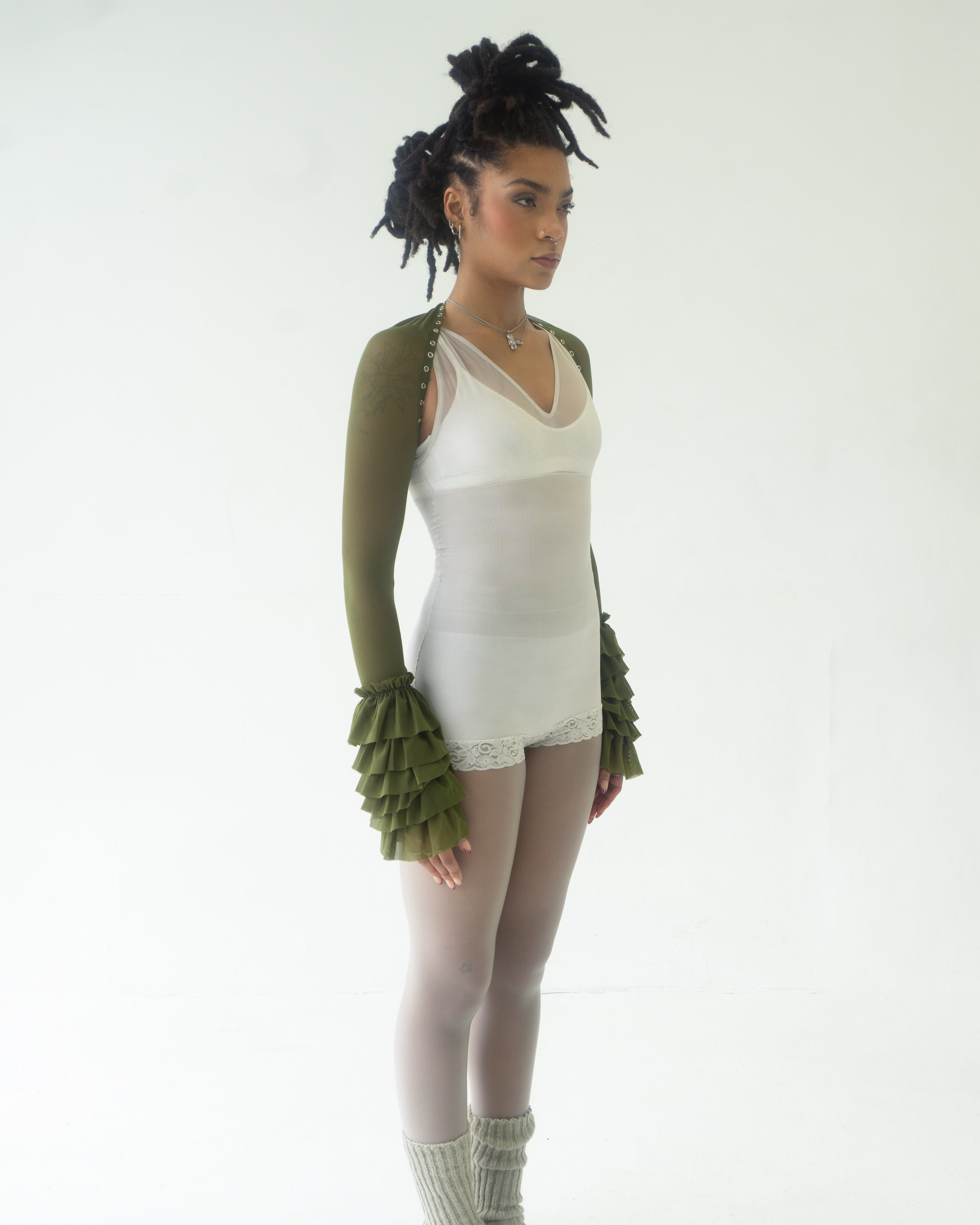 the SANTANA bolero in green