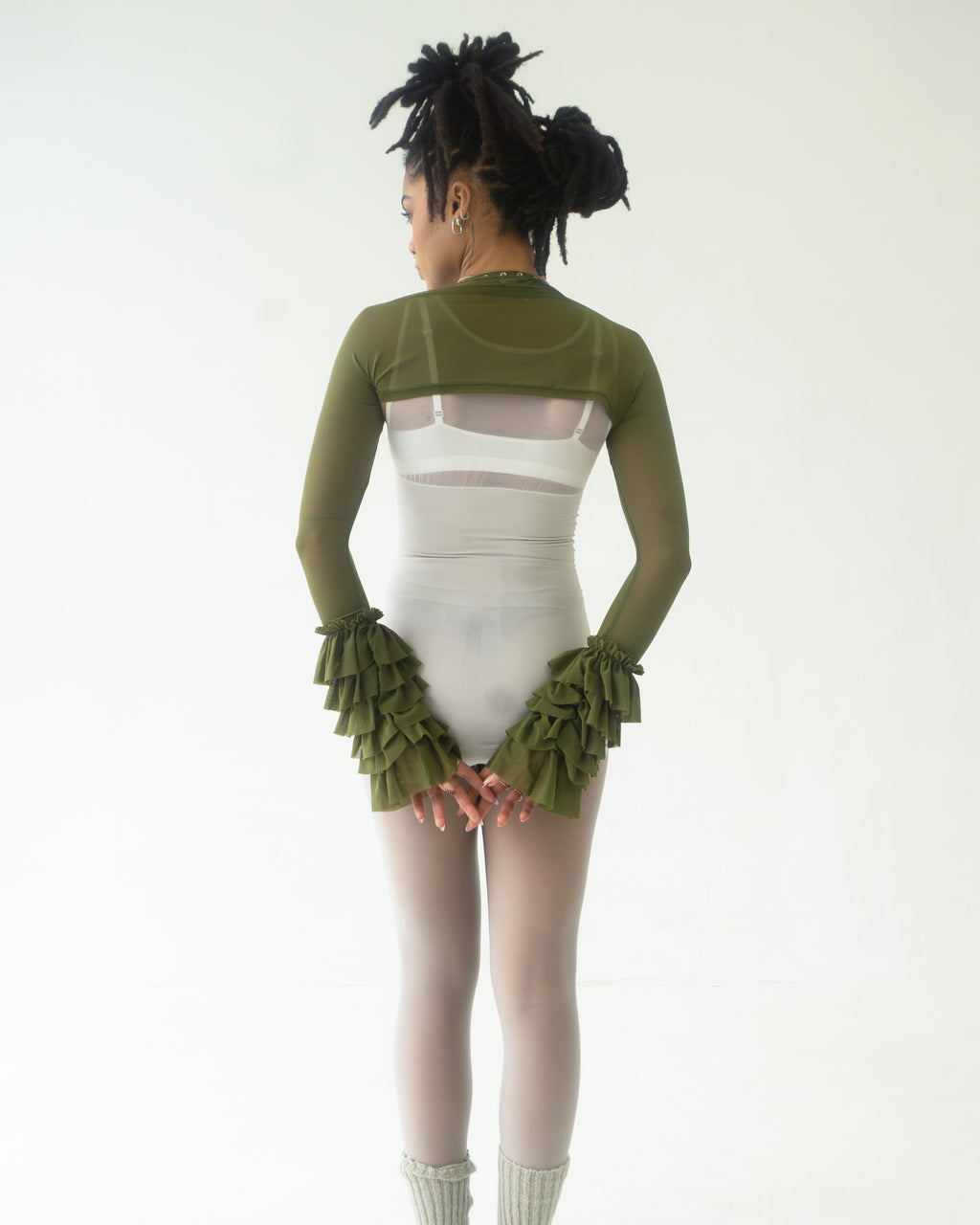 the SANTANA bolero in green