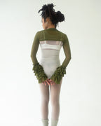 the SANTANA bolero in green