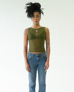 the BELLE tank top in green