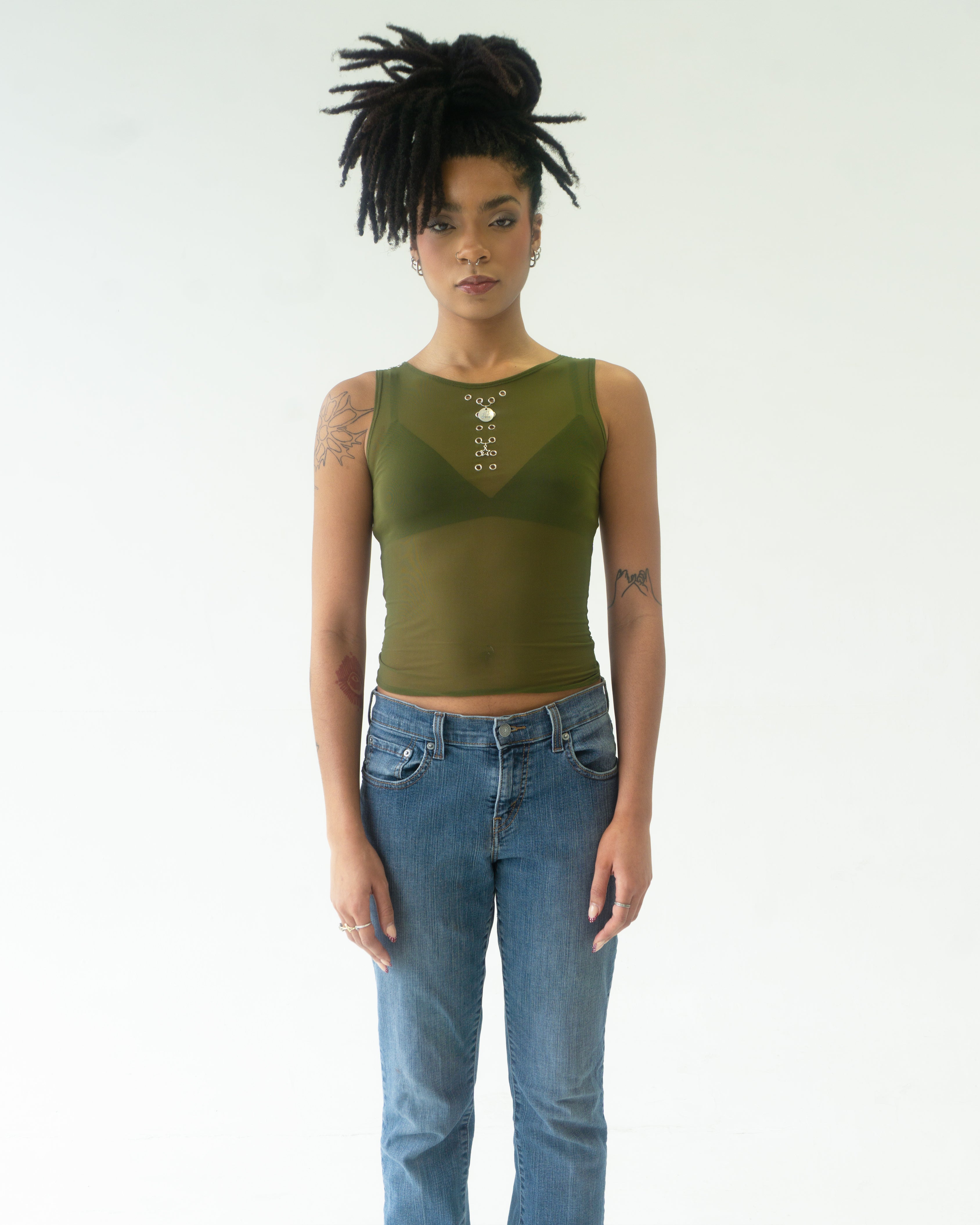 the BELLE tank top in green