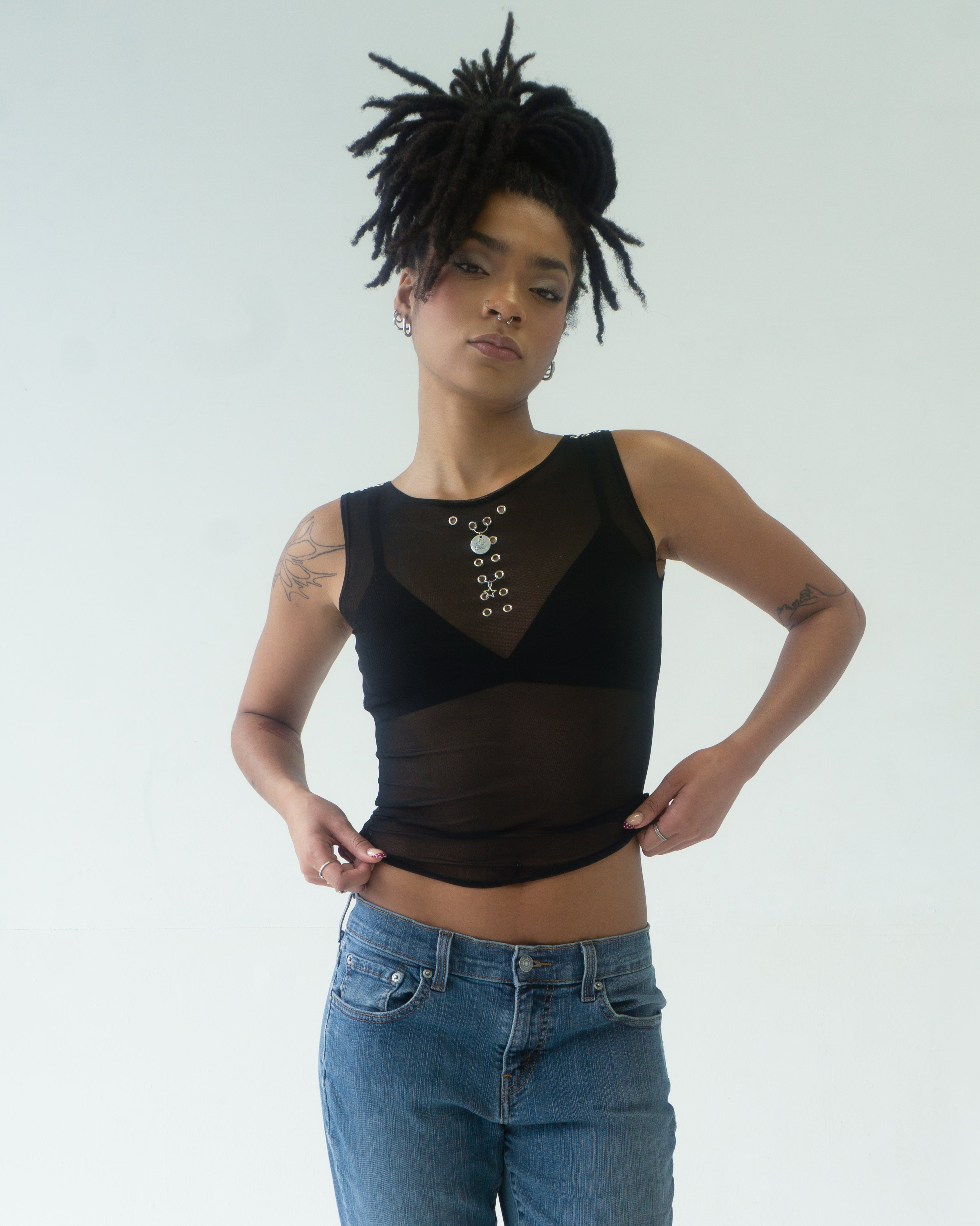 the BELLE tank top in black