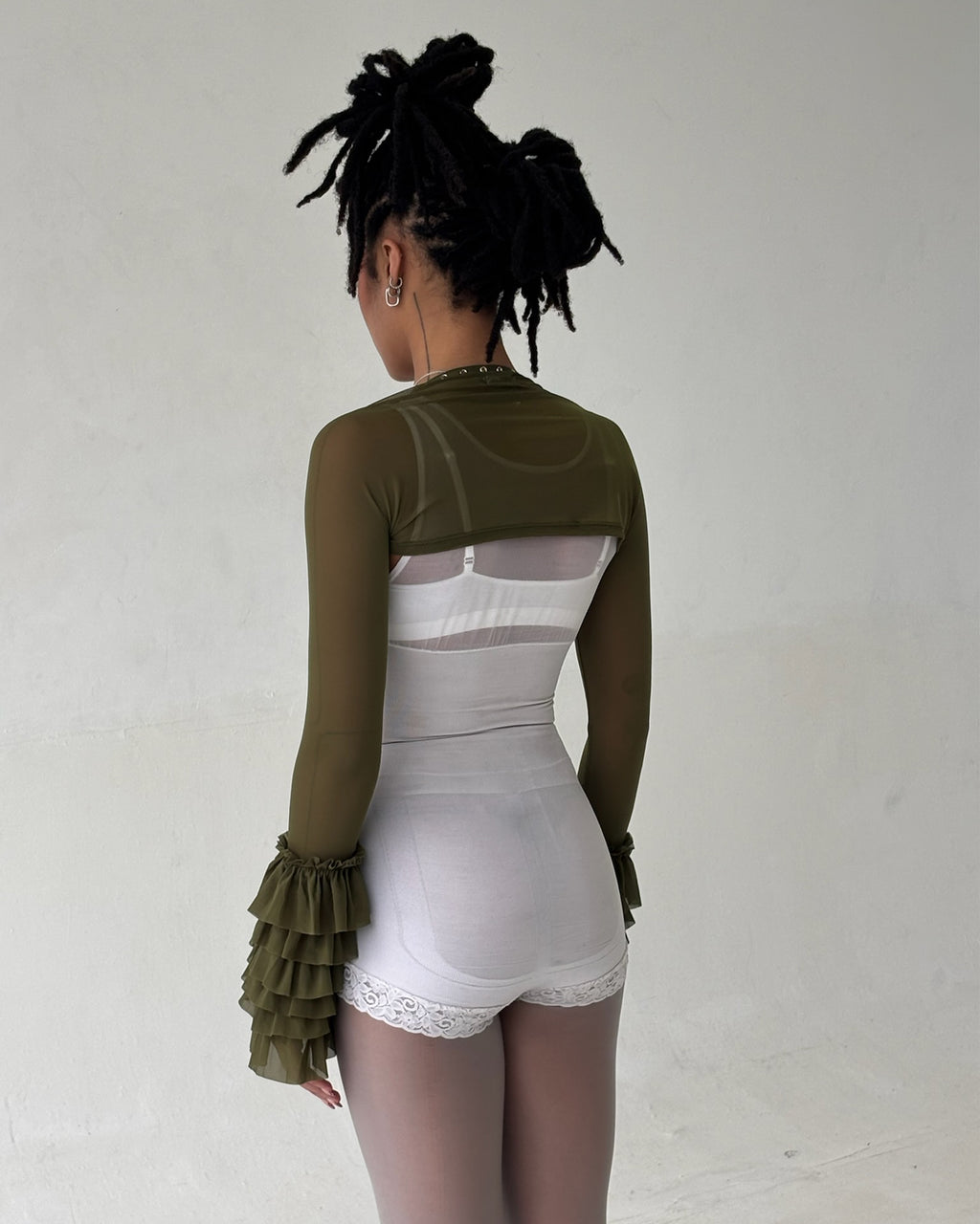 the SANTANA bolero in green