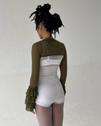 the SANTANA bolero in green