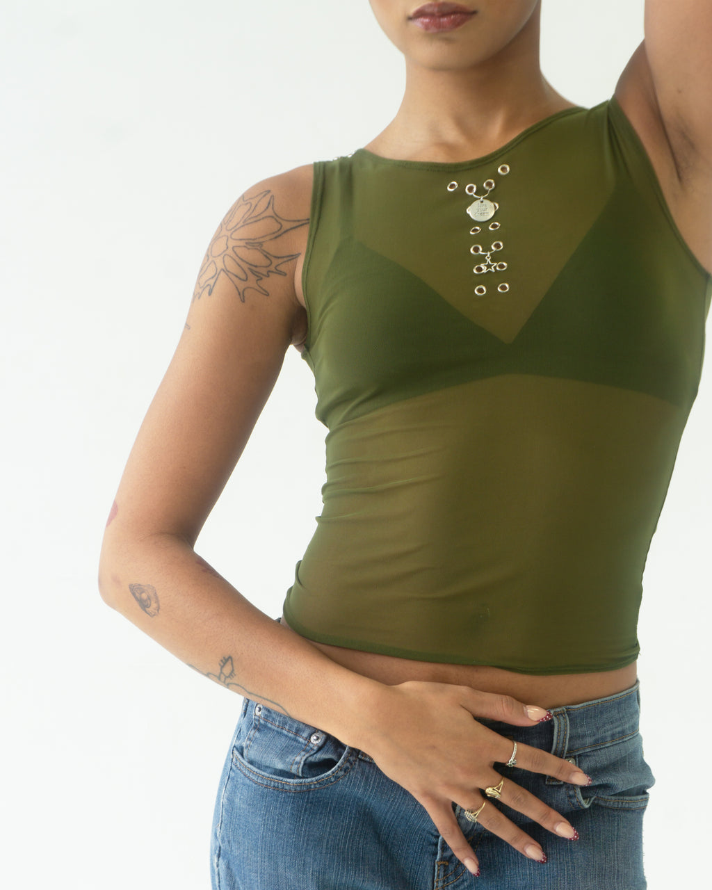 the BELLE tank top in green