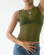 the BELLE tank top in green