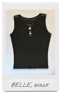 the BELLE tank top in black