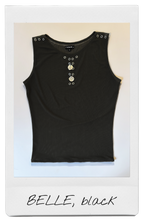 the BELLE tank top in black