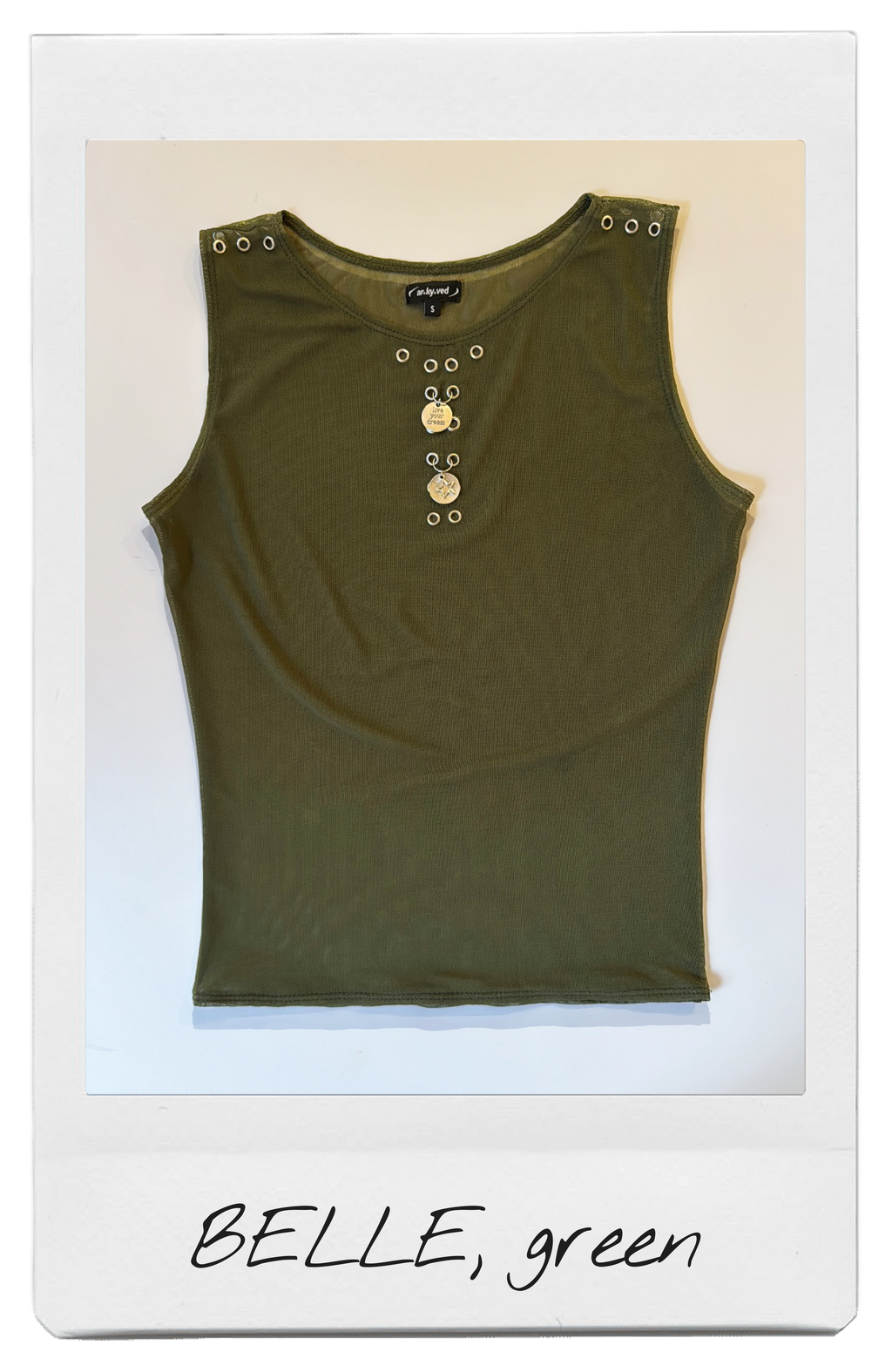 the BELLE tank top in green