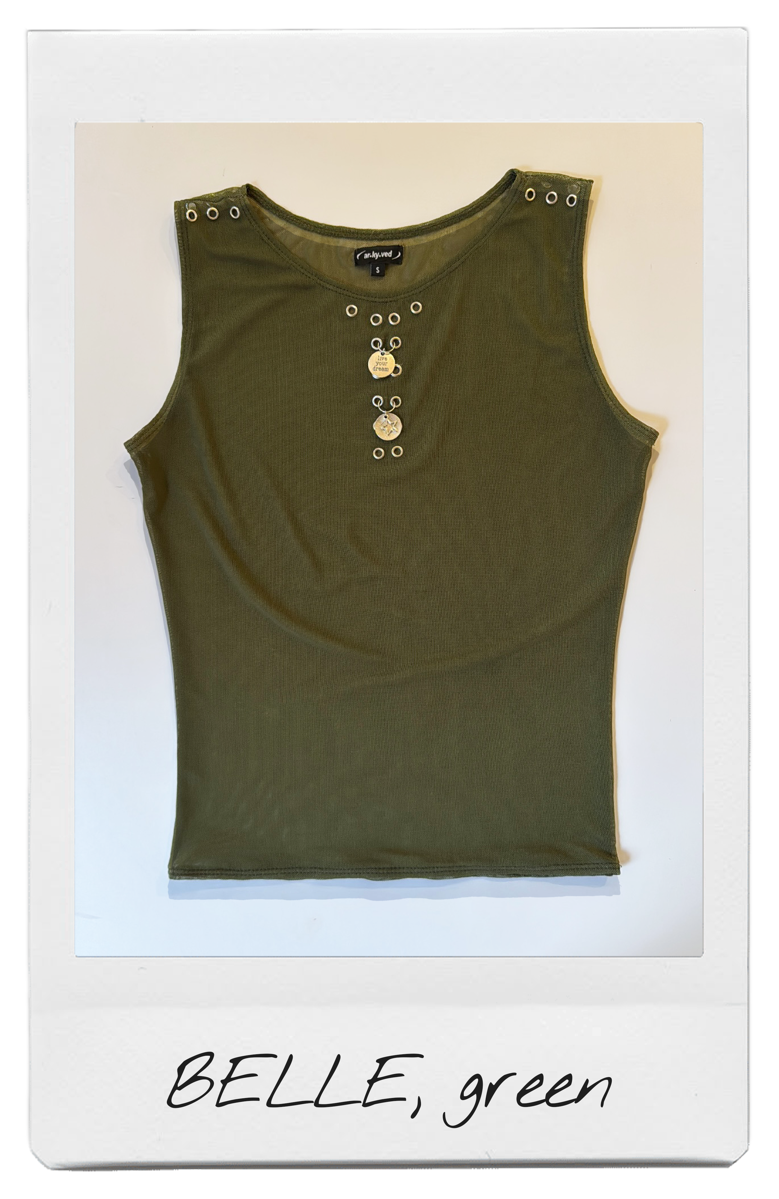 the BELLE tank top in green