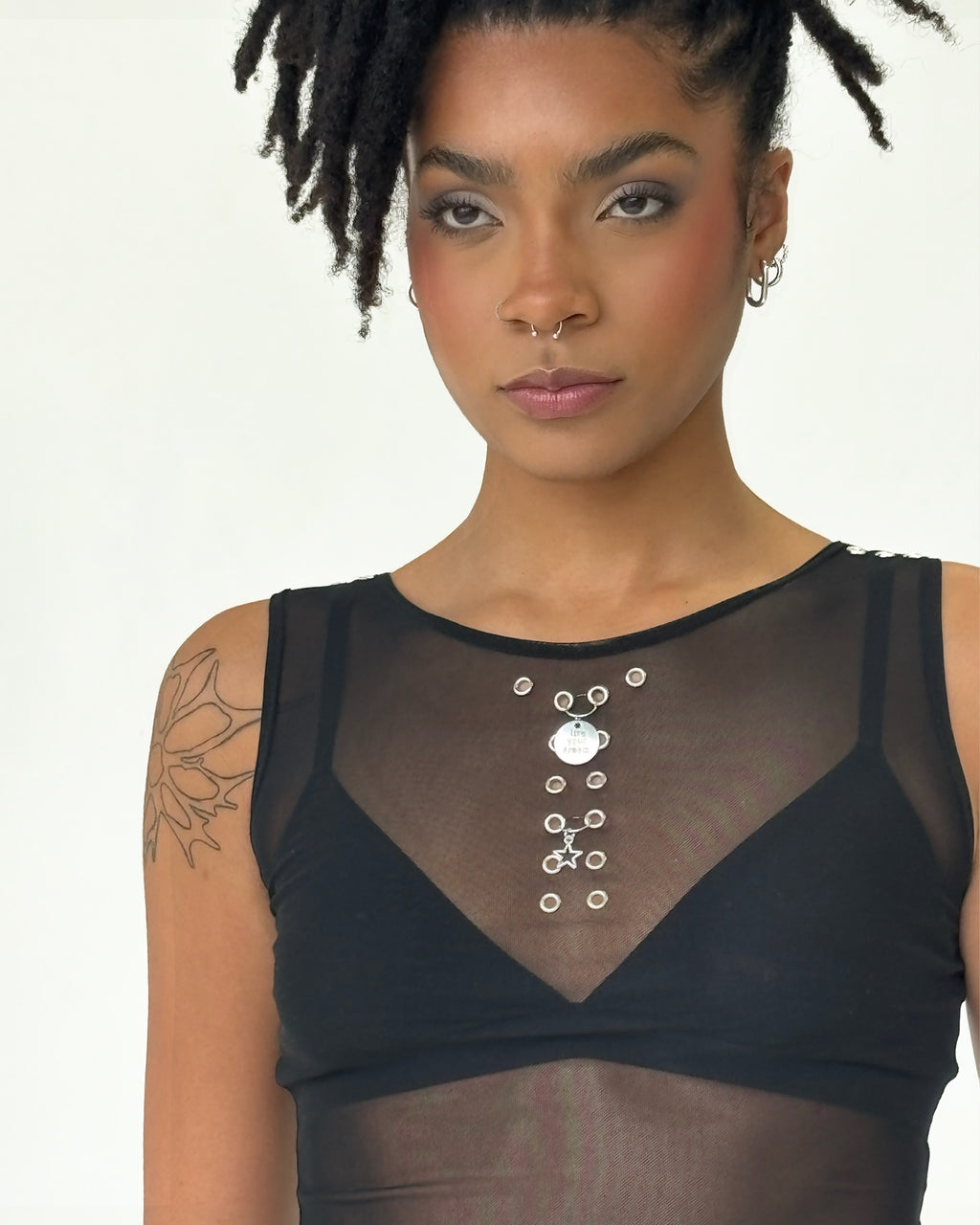 the BELLE tank top in black