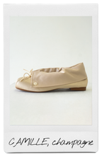 the CAMILLE ballerina flat in champagne