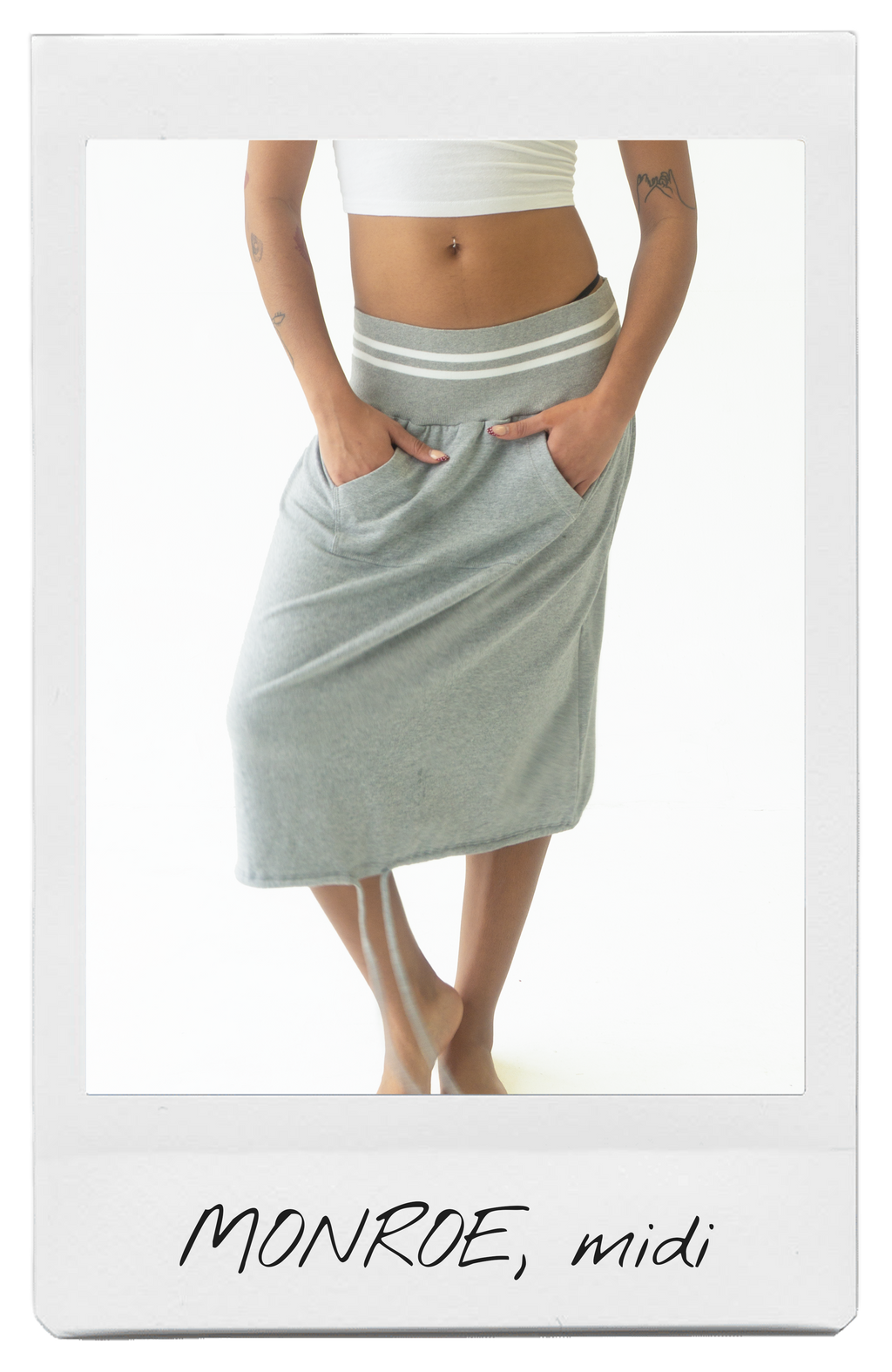 the MONROE midi sweatskirt