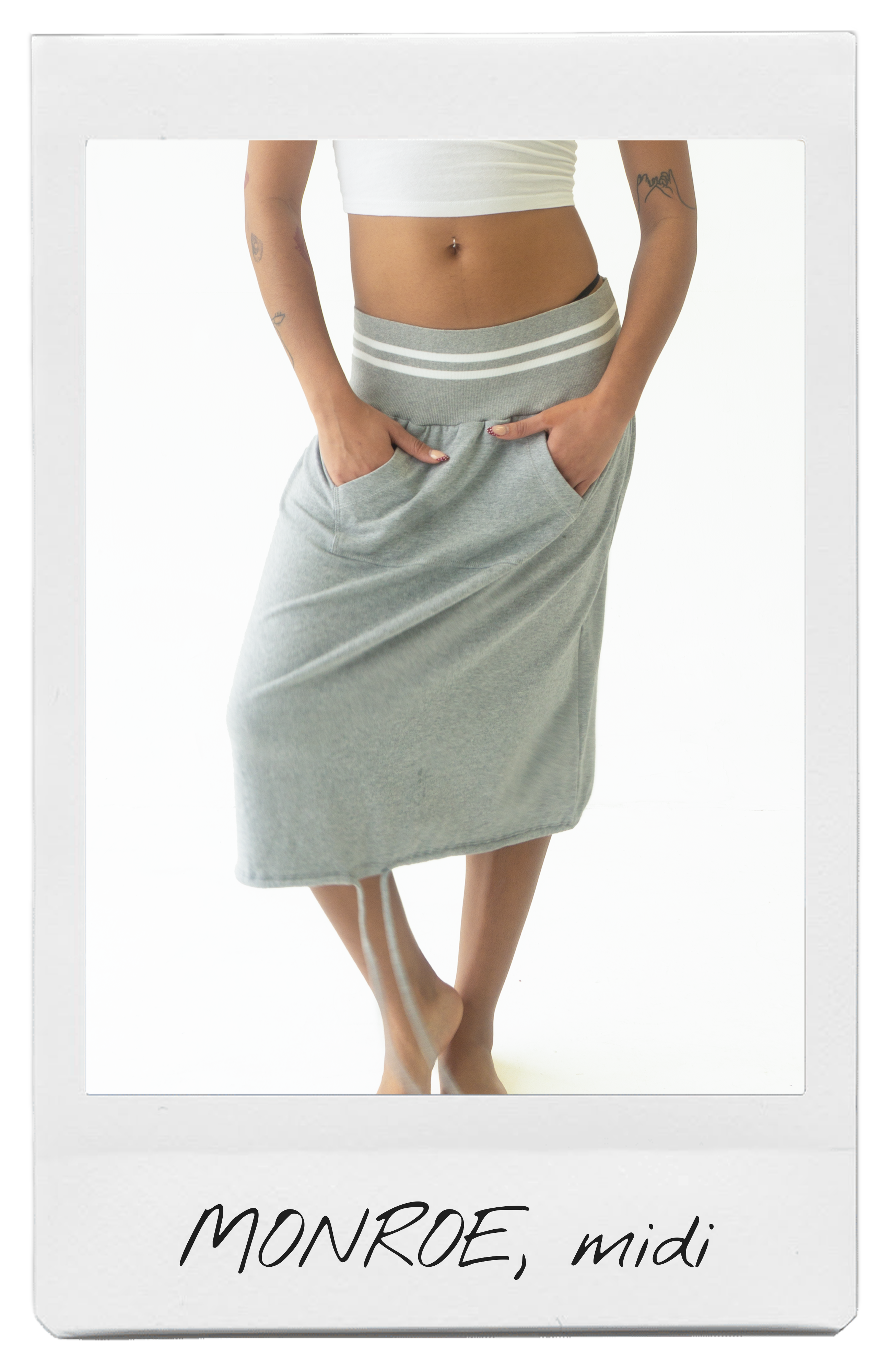 the MONROE midi sweatskirt
