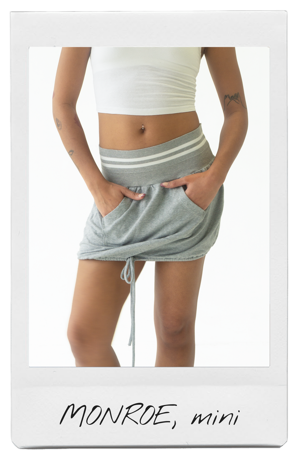 the MONROE mini sweatskirt