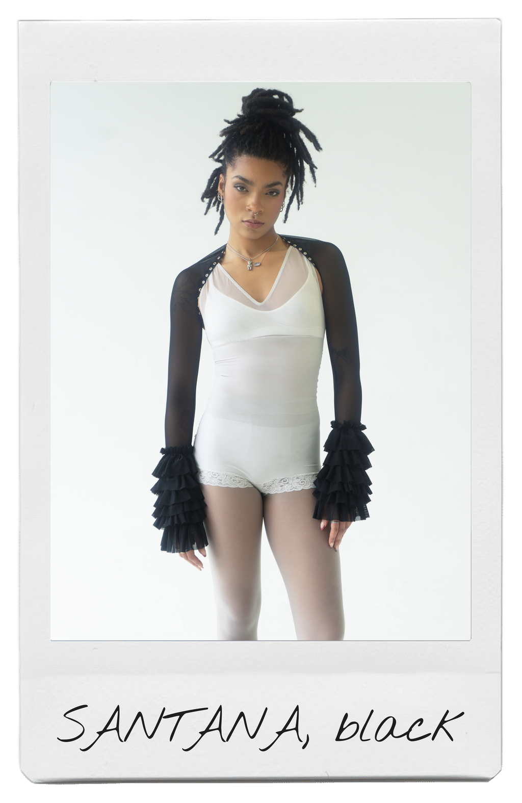 the SANTANA bolero in black