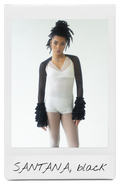 the SANTANA bolero in black