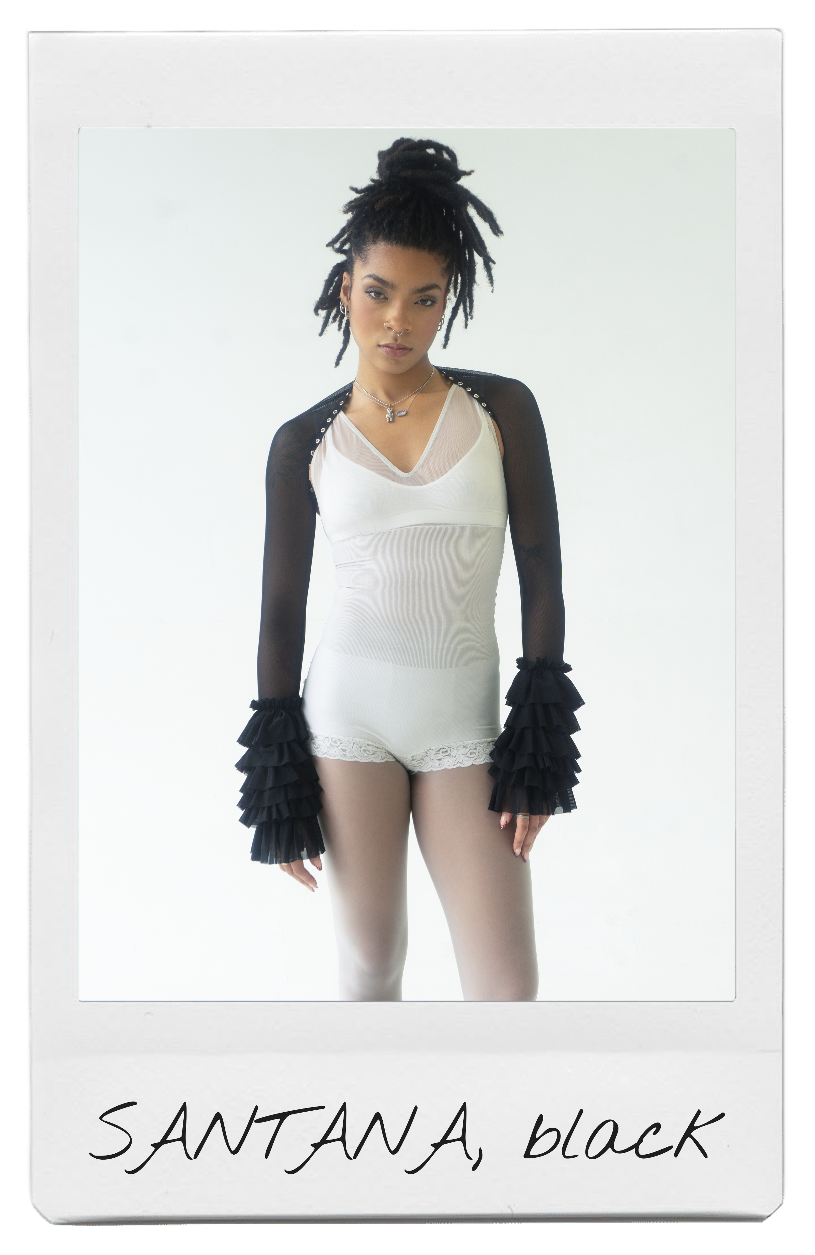 the SANTANA bolero in black
