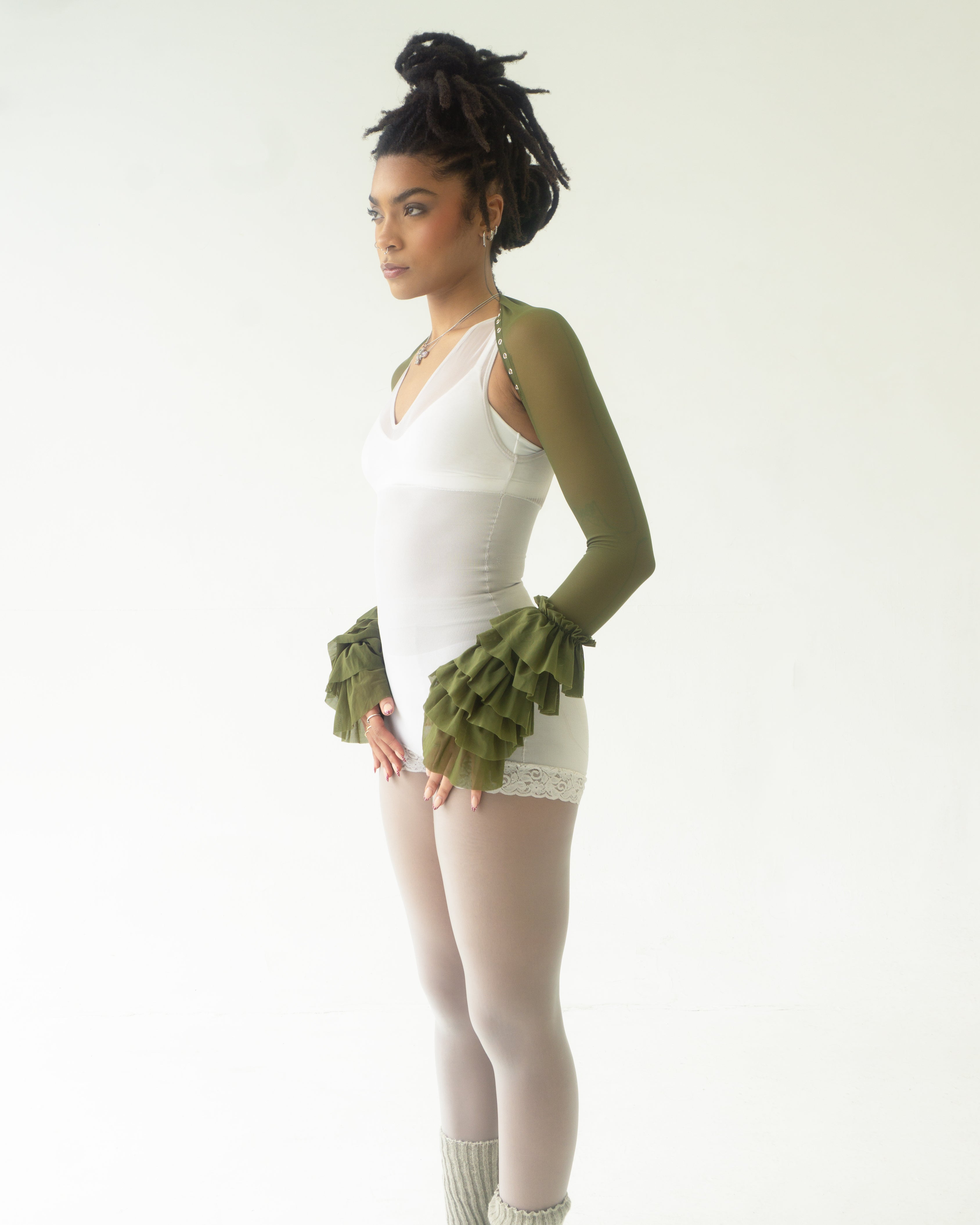 the SANTANA bolero in green