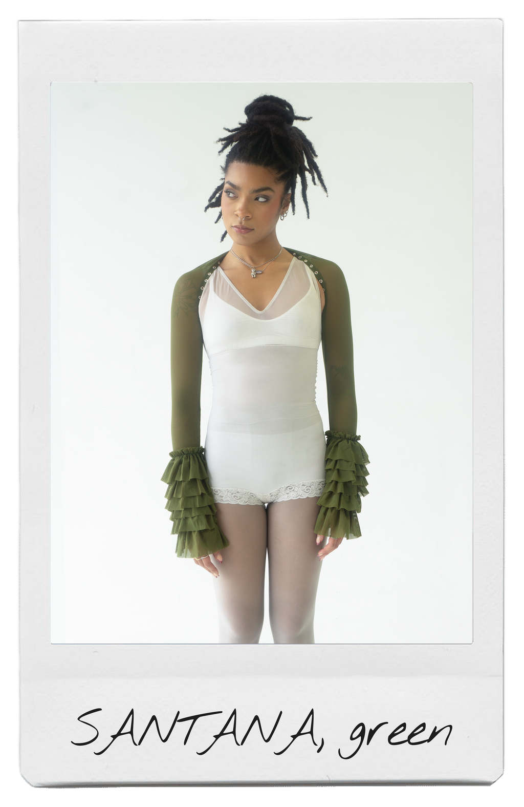 the SANTANA bolero in green