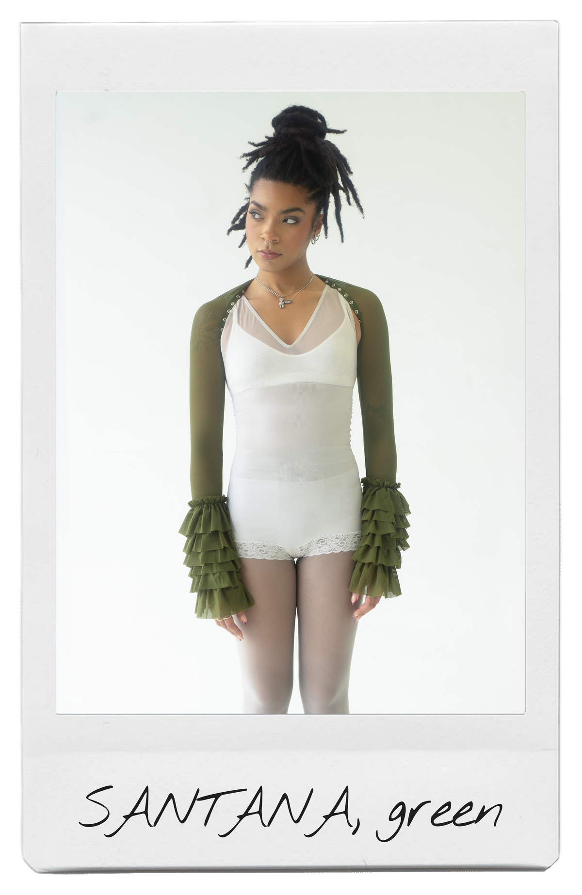 the SANTANA bolero in green